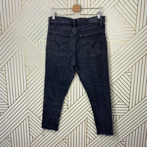 LEVIS Wedgie Skinny Jeans in‎ Black Gray Denim High Rise Size US 32 - Picture 7 of 12
